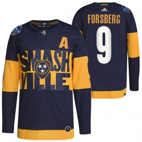 Nashville Predators Filip Forsberg 9 Adidas 2022 Stadium Series Authentic Shirt - Mannen